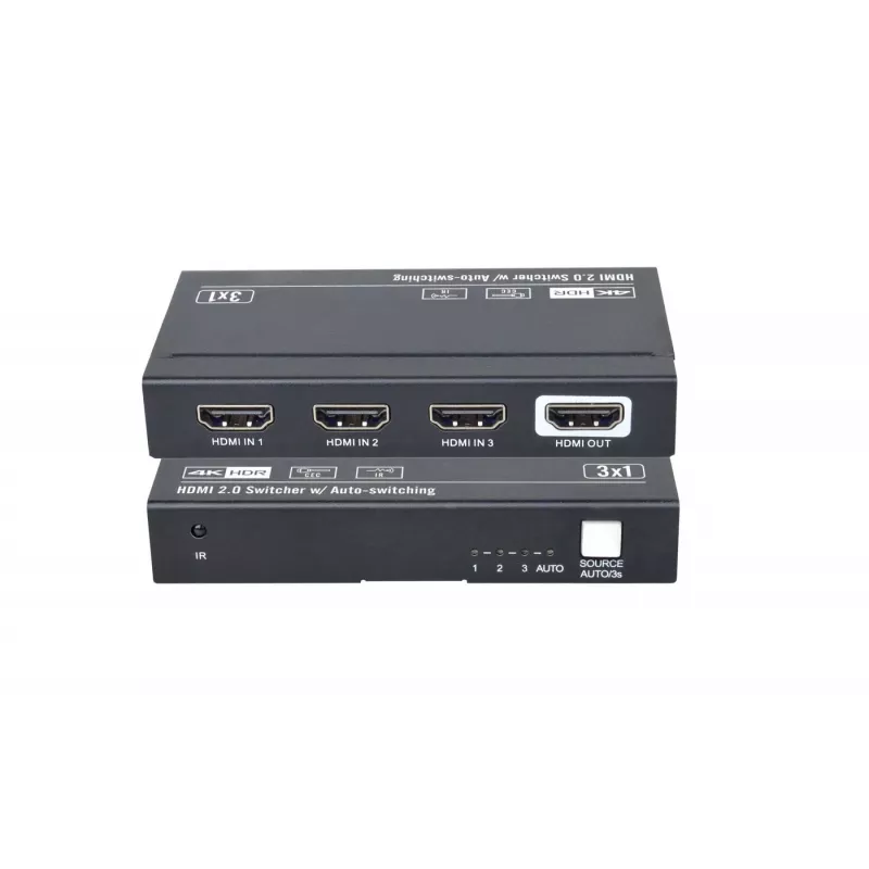 HDMI pārslēdzējs VivoLink VLSW131-8K 3x1 8K@60Hz ieejas selektors
