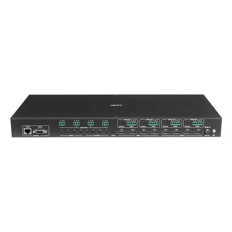Lindy 4x4 HDMI 4K60 Multi-View matricas slēdzis ar video sienas mērogošanu
