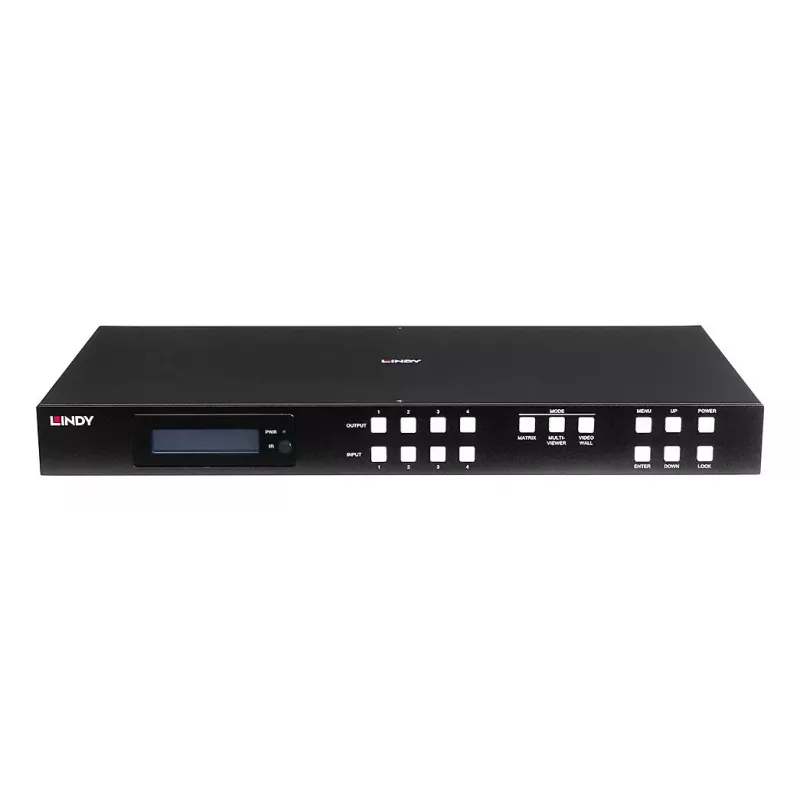 Lindy 4x4 HDMI 4K60 Multi-View matricas slēdzis ar video sienas mērogošanu