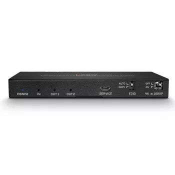 HDMI Sadalītājs Lindy 2 Portu HDMI 18G Sadalītājs ar Audio un Lejupmērošanu