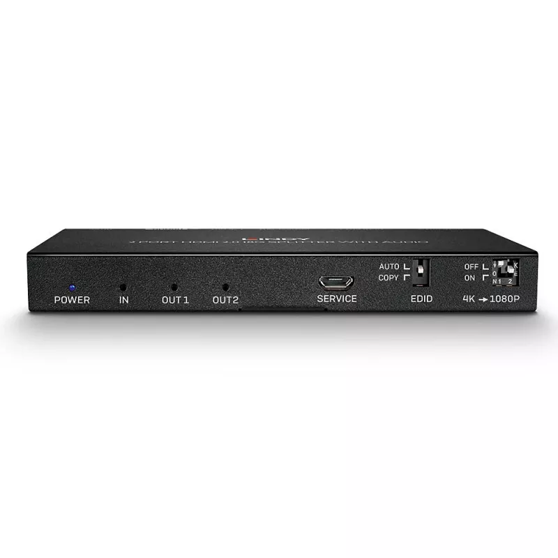 HDMI Sadalītājs Lindy 2 Portu HDMI 18G Sadalītājs ar Audio un Lejupmērošanu