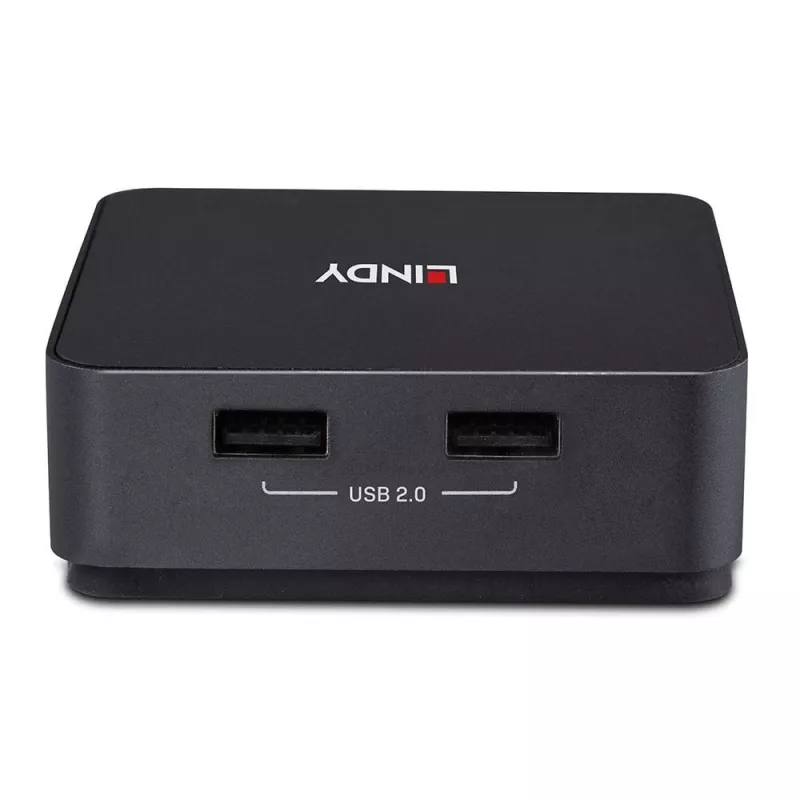 Lindy 2 Port Type C, Dual HDMI 4K60 KVM Slēdzis