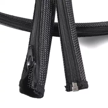 Kabeļa uzmava Vivolink PROZIPSLEEVE2018 Melna Poliesters 2cm 1800mm