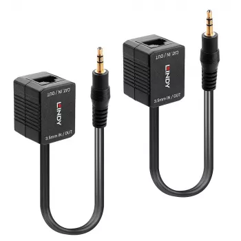 AV raidītājs un uztvērējs Lindy 500m Cat.6 3.5mm Analogo Audio Pagarinātājs