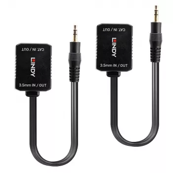 AV raidītājs un uztvērējs Lindy 500m Cat.6 3.5mm Analogo Audio Pagarinātājs