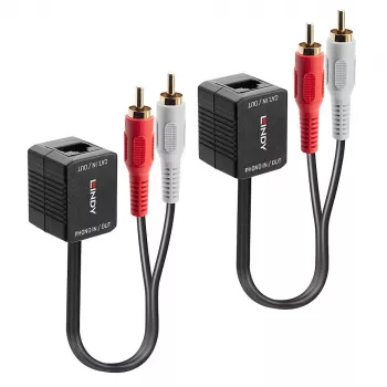 Lindy AV raidītājs 500m Cat.6 Phono Analogo Audio Pagarinātājs