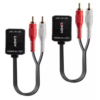 Lindy AV raidītājs 500m Cat.6 Phono Analogo Audio Pagarinātājs