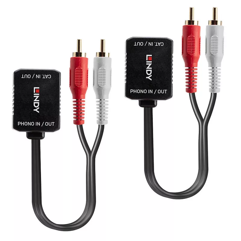 Lindy AV raidītājs 500m Cat.6 Phono Analogo Audio Pagarinātājs