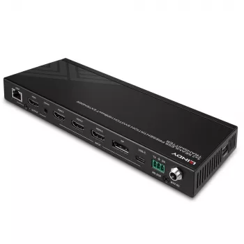 AV raidītājs Lindy 5 Portu Seamless Presentation Switch HDBaseT Extender 3840 x 2160 pikseļi