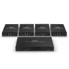Lindy 38262 HDMI 4K60 sadalītājs ar pagarinātāju, 70 m Cat.6, 4 porti, HDR, melns