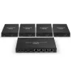 Lindy 38262 HDMI 4K60 sadalītājs ar pagarinātāju, 70 m Cat.6, 4 porti, HDR, melns
