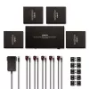 Lindy 38262 HDMI 4K60 sadalītājs ar pagarinātāju, 70 m Cat.6, 4 porti, HDR, melns