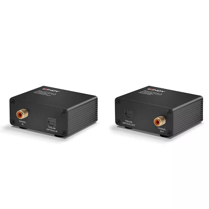 Lindy 150m Cat.6 TosLink un koaksiālā digitālā audio pagarinātājs (raidītājs un uztvērējs)