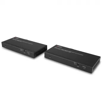 Lindy 70m Cat.6 HDMI 4K60, Audio, IR un RS-232 HDBaseT pagarinātājs ar ARC