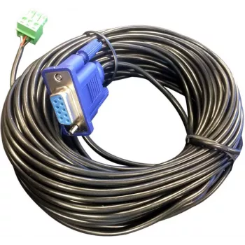 Vivolink VLCPARS232/15M RS-232 seriālais kabelis 15 m melns ar Phoenix savienotāju