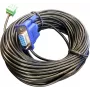 Vivolink VLCPARS232/15M RS-232 seriālais kabelis 15 m melns ar Phoenix savienotāju