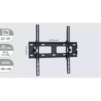 Vivolink VLMW2355T TV stiprinājums 139.7 cm (55 collas) Melns