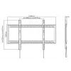 Vivolink VLMW60100 TV statīvs 2.54 m (100 collas) Melns