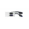 Vivolink WI221261 HDMI + USB A sienas kontaktligzda balta 2 moduļi