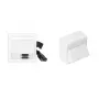 Vivolink WI221292 sienas kontaktligzda HDMI + DisplayPort + 3.5 mm balta