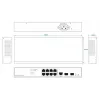 Tīkla slēdzis Ernitec ELECTRA-M08-1GB-150W 8 porti 1GB 150W