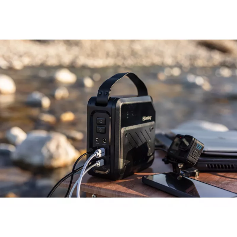 Pārnēsājama DC barošanas stacija SANDBERG Sandberg DC Power Station 72000 — LMFP 72 000 mAh, DC & USB-C ieeja, melna
