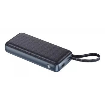 Powerbank SANDBERG All-in1 Powerbank 20000 PD 67W — 20000 mAh LiPo, 1×USB-A, 1×USB-C, 15W output, melns/pelēks