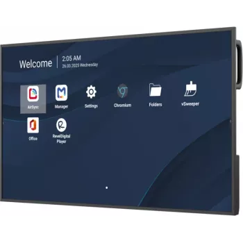 Profesionālais komerciālais displejs VIEWSONIC 43 collas (109,2 cm) 4K UHD LCD, 500 cd/m², Android 14, 24/7, Wi‑Fi