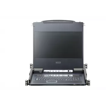 ATEN CL6708MW konsoles statīvs 43.9 cm (17.3 collas) 1920 x 1080 pikseļi Metāls, Plastmasa Melns 1U