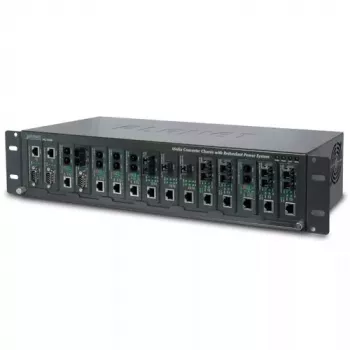 Čaula konverteriem PLANET MC-1500R 15 slotu 19 collu