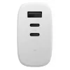 Ātrais GaN lādētājs Native Union Fast GaN Charger PD 67W Balts Intl 2C1A USB-C 2 porti 67W AC 100–240V aizsardzība pret pārstrāvu, pārspriegumu, pārkaršanu