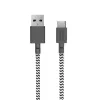 USB A uz USB-C kabelis Native Union Belt Cable XL 3 m Melns Balts