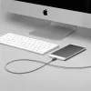 USB A uz USB-C kabelis Native Union Belt Cable XL 3 m Melns Balts