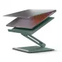 Statīvs klēpjdatoram un planšetei native union HOME-STAND-GRN, alumīnijs un silikons, zaļš, maks. augstums 60 cm, platums 220 mm, dziļums 60 mm, augstums 259 mm