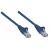Intellinet tīkla vads Cat5e 0,5m zils CCA U/UTP PVC RJ45 zeltīti kontakti Snagless Booted mūža garantija