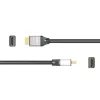 j5create JDC52 HDMI kabelis Ultra HD 4K, melns/pelēks, 2 m