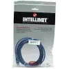 Intellinet tīkla vads Cat5e, 1m, zils, CCA, U/UTP, PVC, RJ45, zeltīti kontakti, aizsargvāciņš, mūža garantija