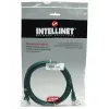 Intellinet tīkla vads Cat5e, 2 m, zaļš, CCA, U/UTP, PVC, RJ45, zeltīti kontakti, bezāķa, ar aizsargvāciņu, mūža garantija