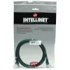 Intellinet tīkla vads Cat5e, 5 m, zaļš, CCA, U/UTP, PVC, RJ45, zeltīti kontakti, aizsargvāciņš, mūža garantija