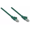 Intellinet tīkla vads Cat5e, 5 m, zaļš, CCA, U/UTP, PVC, RJ45, zeltīti kontakti, aizsargvāciņš, mūža garantija