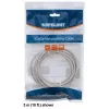 Intellinet tīkla vads, Cat6, 1,5 m, Pelēks, CCA, U/UTP, PVC, RJ45, Apzeltīti kontakti, Bez aizķeršanās, Aizsargvāciņš, Mūža garantija