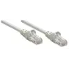 Intellinet tīkla vads, Cat6, 1,5 m, Pelēks, CCA, U/UTP, PVC, RJ45, Apzeltīti kontakti, Bez aizķeršanās, Aizsargvāciņš, Mūža garantija