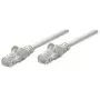Intellinet tīkla vads, Cat6, 1,5 m, Pelēks, CCA, U/UTP, PVC, RJ45, Apzeltīti kontakti, Bez aizķeršanās, Aizsargvāciņš, Mūža garantija