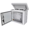 Lanview RCCTV002 Midi Radius uz staba montējams CCTV skapis 4 kamerām, 600 x 300 x 550 mm, balts