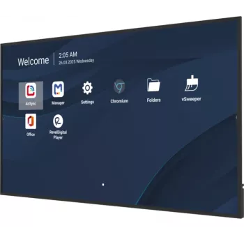 Profesionāls komerciālais displejs VIEWSONIC 75 collu 4K (3840×2160), LCD, 500 cd/m², Android 14, 24/7, VESA