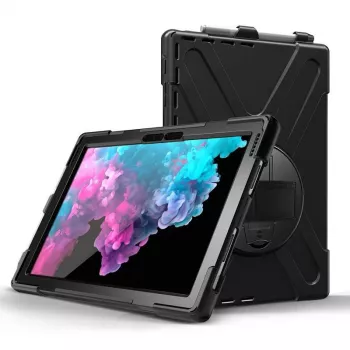 eSTUFF AUSTIN Defender Maciņš Microsoft Surface Pro 7+/7/6/5/4 Melns