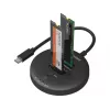 Sandberg USB3.2 Cloner Dock NVMe M.2 SSD, melns, 20 Gbit/s