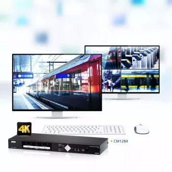 ATEN CM1284 4 portu USB HDMI Multi-View KVMP slēdzis