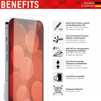 Displex Displeja aizsargstikls (10H) Apple iPhone XR/11, Eco montāžas rāmis, rūdīts stikls, izturīgs pret skrāpējumiem, saderīgs ar maciņiem