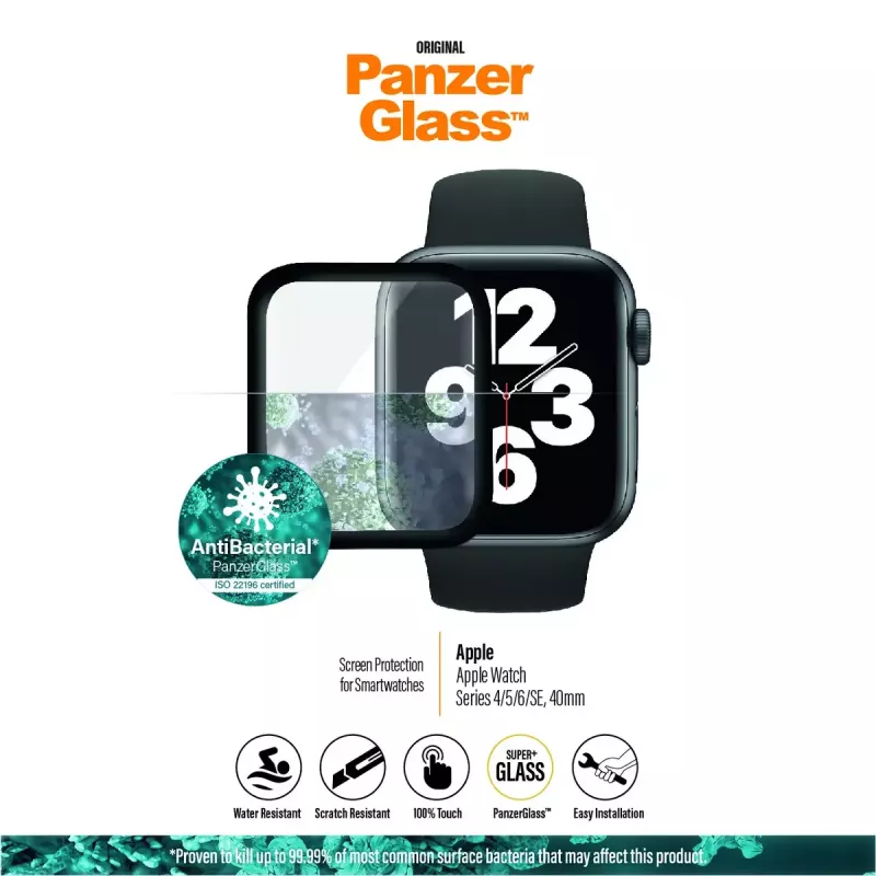 PanzerGlass® Apple Watch Series 4 | 5 | 6 | SE 40mm | Aizsargstikls pulkstenim